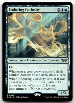 Enduring Curiosity #51 (Foil) (NM) Duskmourn DSK Magic MTG - Image 1