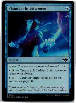 Magic the Gathering Foil Phantom Interference Outlaws of Thunder Junction MTG - Image 1
