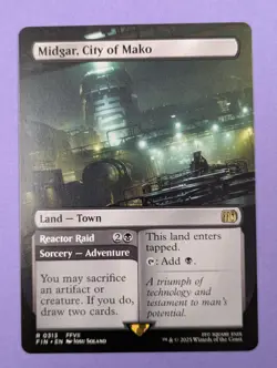 MTG Magic: FINAL FANTASY: Midgar, City of Mako Borderless #0313 Rare - NM - Image 1
