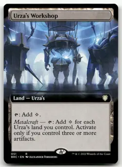 Urza's Workshop (Extended Art) #51 (NM) Brothers' War BRC Magic MTG - Image 1