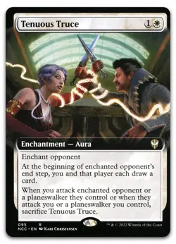 Tenuous Truce (Extended Art) #95 (LP) Streets New Capenna NCC Magic MTG - Image 1