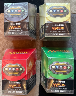 Magic the Gathering Commander Deck Box - Pro Hex Ultra Pro set of 4 NEW shrink - Image 1