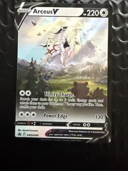 Arceus V SWSH204 Black Star Promo Ultra Rare Pokemon Card NM - Image 1