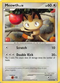 MEOWTH 114/147 C SUPREME VICTORS POKEMON HP - Image 1