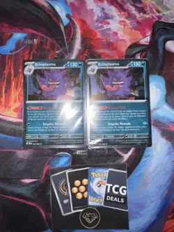 2X Ectoplasma 050/088 - EB Games FRENCH SEALED Pokemon Promo Card Gengar Swirl - Image 1
