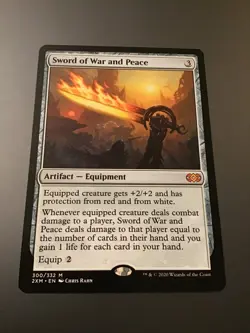MTG Double Masters #300 Sword of War and Peace NM - Image 1
