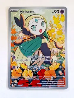 CARTE POKEMON FULL ART MELOETTA MEP 026 MEGA EVOLUTION HOLO PROMO BLACK STAR FR - Image 1