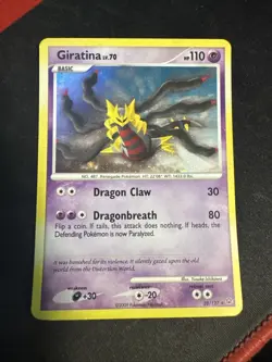 Pokemon TCG Giratina Lv. 70 Platinum 28/127 Holo Exclusive Cosmos Holo Rare MP - Image 1