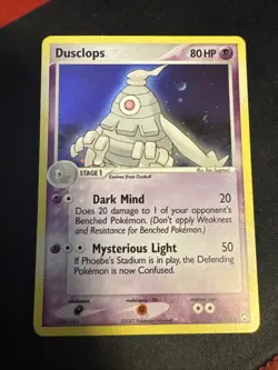Pokemon 2007 Dusclops Holo Rare Card 14/108 EX Power Keepers - Image 1