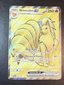 Ninetales ex 186/165 Full Art Ultra Rare - Pokemon TCG: Scarlet & Violet 151 NM - Image 1