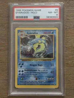 Gyarados 006/102 Base Set Holo 1999 PSA 8 Pokemon - Image 1