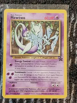 Pokemon Mewtwo 12/53 Wotc Promo Regular - Image 1