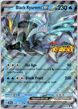 Black Kyurem ex Surging Sparks Stamped Oversized/Jumbo 048/191 (NM) Pokemon TCG - Image 1