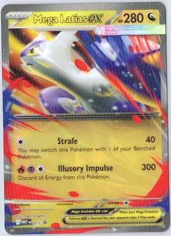 Mega Latias ex MEP 011 Oversized/Jumbo (NM) - ME Black Star Promo - Pokemon TCG - Image 1