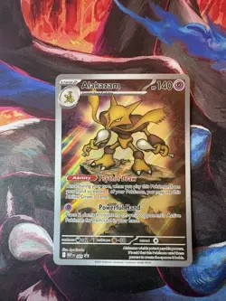 Pokemon TCG Alakazam 009 Mega Evolutions Black Star Promo NM - Image 1
