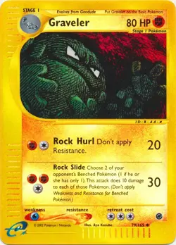 Pokemon TCG Graveler Expedition 79/165 Reverse Holo Uncommon HP - Image 1