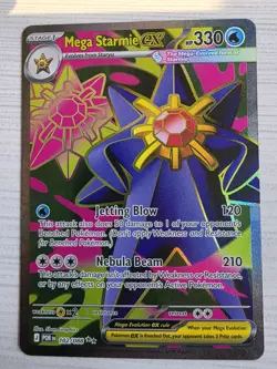 Mega Starmie EX 102/088 Full Art Pokemon TCG Perfect Order - Image 1