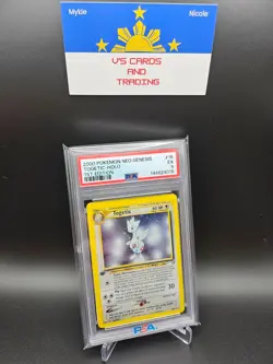 2000 POKEMON NEO GENESIS 1ST EDITION #16 TOGETIC-HOLO PSA 5 SWIRL - Image 1