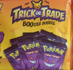 Pokemon TCG Halloween Trick or Trade Booster Bundle Lot Of 10 mini Packs Limited - Image 1