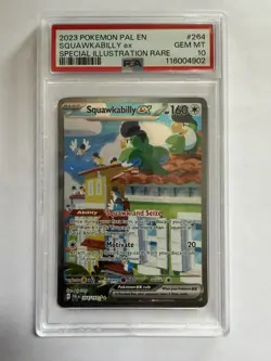 Pokemon Squawkabilly ex 264/193 Paldea Evolved Illustration Rare Holo PSA 10 - Image 1