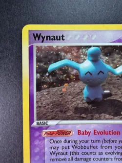 2006 Pokemon Wynaut EX Legend Maker Reverse Foil 71/92 STAMPED - Image 2