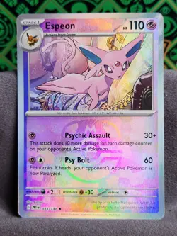 Pokemon TCG Espeon 33/131 Masterball Reverse Holo - Prismatic Evolutions NM/M - Image 1