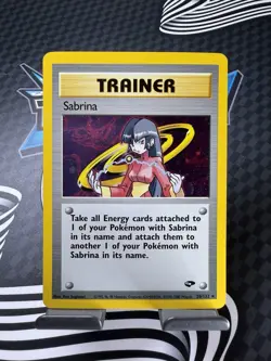 Sabrina Holo 20/132 Gym Challenge Unlimited Holo - Pokemon TCG LP/MP - Image 1