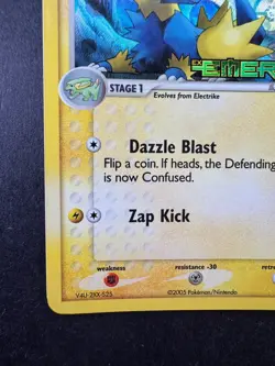 2005 Pokemon Manectric EX Emerald Reverse Holo Stamped 16/106 - Image 4