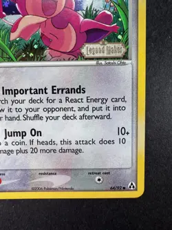 2006 Pokemon Skitty Legend Maker 64/92 Reverse Holo STAMPED - Image 5