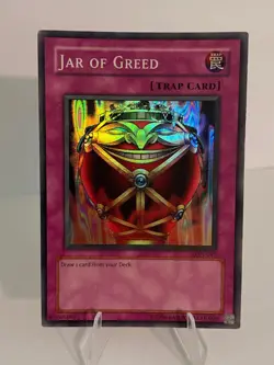 Yugioh - Jar of Greed - LON-047 - Super Rare - HP/MP - Image 1