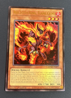 Yugioh! Maze of the Muertos Red Lotus King, Flame Crime #EN077 - Image 1