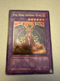 Evil Hero Inferno Wing -GLAS-EN038 Ultimate Rare NM Yugioh - Image 1
