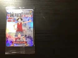 (4 SEALED) Bandai One Piece CCG Monkey.D.Luffy US Voyage Promo Foil Card P-055 - Image 2