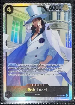 BANDAI ROB LUCCI OP05-093 SR One Piece TGC OP05 ENGLISH NM/MINT - Image 1