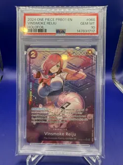 One Piece - Vinsmoke Reiju - Alternate Art - OP06-068 - PSA 10 - Image 1