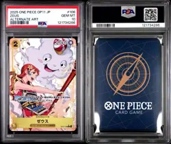2025 ONE PIECE Zeus (OP11-106) ALTERNATE ART Japanese PSA 10 - Image 2