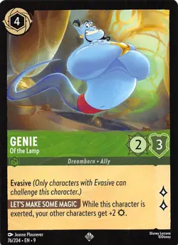 Genie - Of the Lamp 76/204 Fabled Disney Lorcana - Image 1