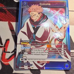 Bandai Union Arena Jujutsu Kaisen Sukuna SR Holo Character UE03BT 4000 BP - Image 1