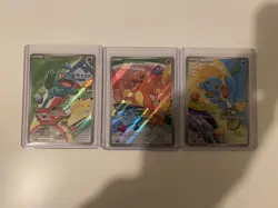 Pokemon First Partner Illustration Collection MEP Bulbasaur Charmander Squirtle - Image 1