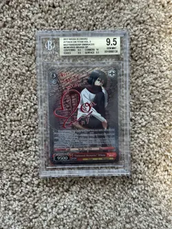 Weiss Schwarz Attack on Titan Vol 2 Embraced Memories Mikasa SP BGS 9.5 Card TCG - Image 1