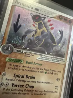 Armaldo ex 84/92 Legend Maker Holo Swirl Pokemon - Image 2