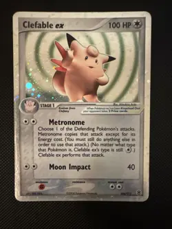 Swirl !!! Clefable ex 106/112 Firered & Leafgreen Holo Pokemon - Image 1