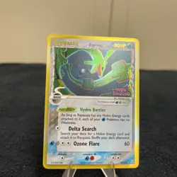 Pokemon TCG Rayquaza 16/110 EX Holon Phantoms Stamped Delta Species Reverse Holo - Image 2