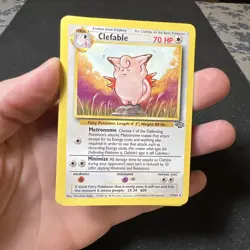 Clefable 17/64 Jungle Rare Pokemon Card Non-Holo 2 - Image 2
