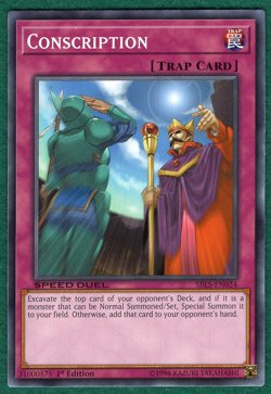 Conscription - Speed Duel: Arena of Lost Souls SBLS-EN024 - YuGiOh! TCG Card - Image 1