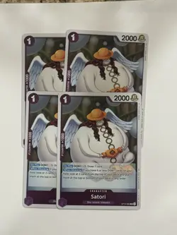 Bandai One Piece CCG OP15 Satori Character Cards OP15-066 Lot of 4 - Image 1