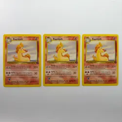 Pokemon TCG Rapidash Jungle #44/64 3-Card Lot WOTC Vintage 1999 - Image 1