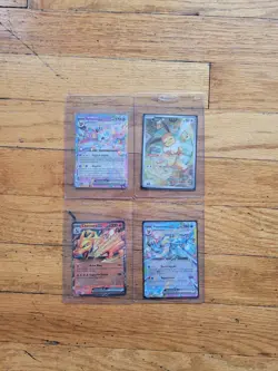 Pokemon Card Lot - Eevee Promo - Charizard EX Vaporeon EX & Sylveon EX - Holo - Image 1