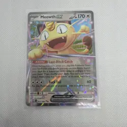 Meowth ex 062/088 Holo Ultra Rare Pokemon Card NM Scarlet & Violet - Image 1