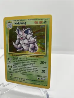 Pokemon TCG Nidoking Holo Rare Card Base Set 11/102, 1999 - Image 2
